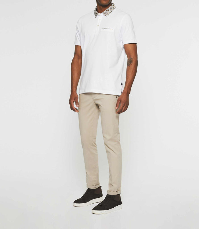 izac Polo manches courtes blanc NARCISSE