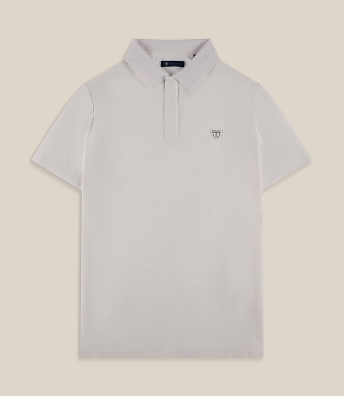 izac Polo manches courtes blanc