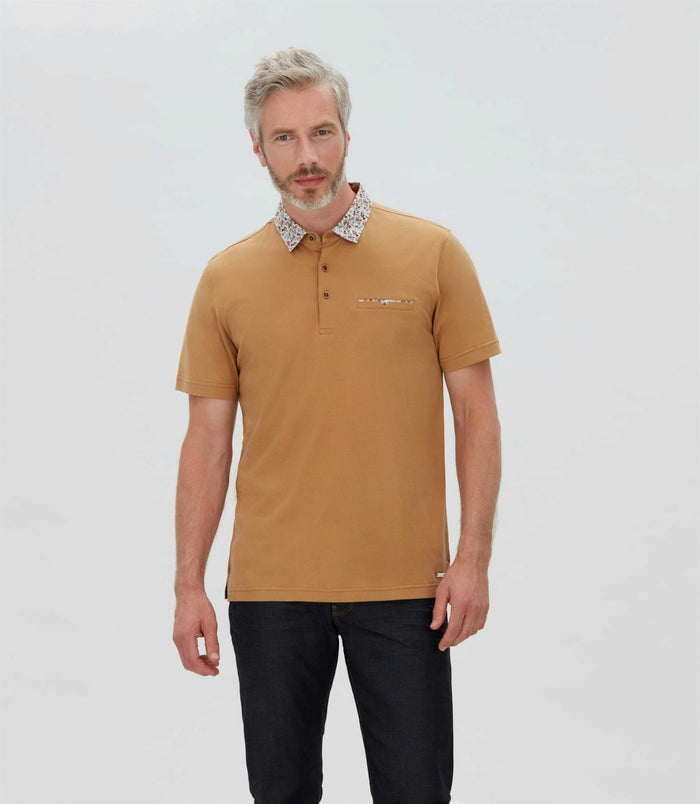 Izac Polo Manches Courtes Camel "Chouki"