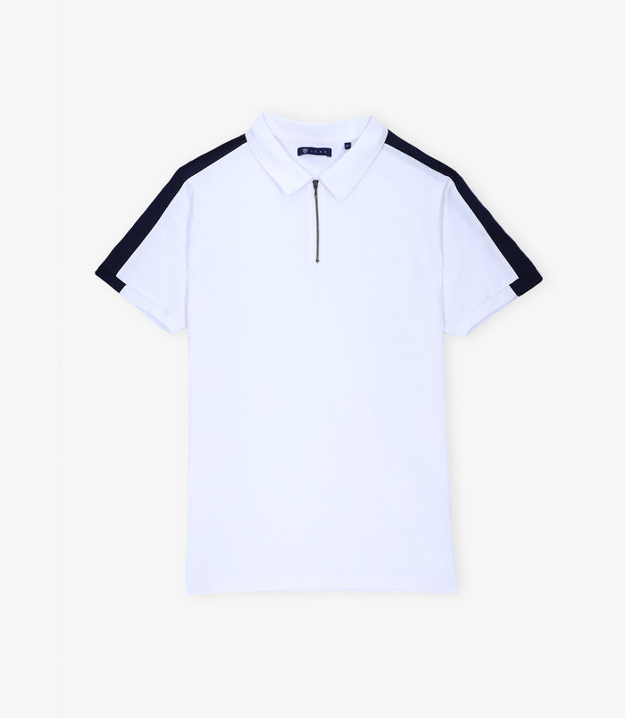 izac Polo manches courtes ecru