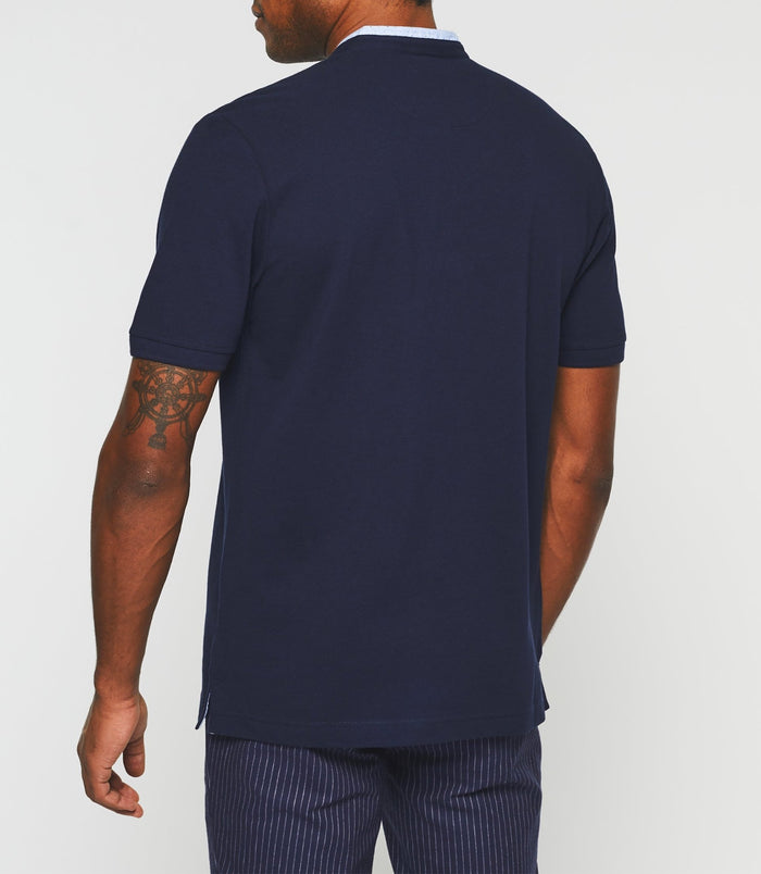 Izac Polo Manches Courtes Marine "Gaspar"