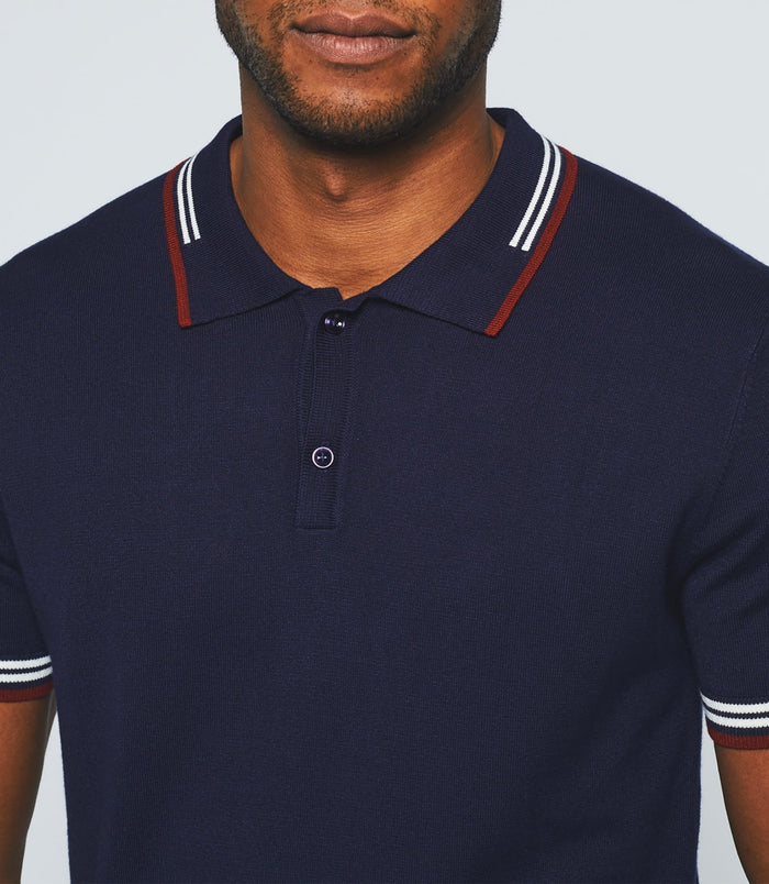 Izac Polo Manches Courtes Marine "Gerald"
