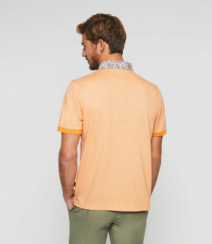 Izac Polo Manches Courtes Orange "Guylaine"