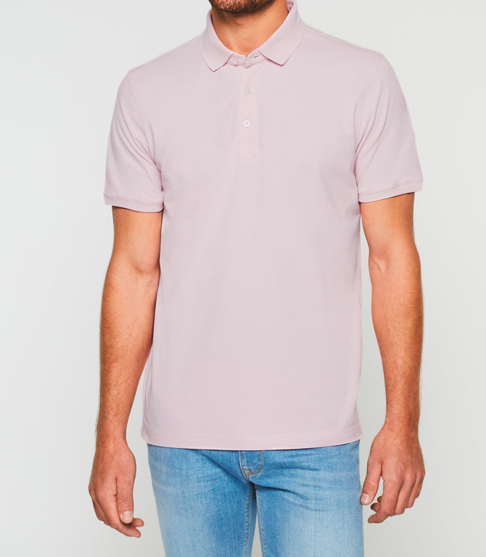 izac Polo manches courtes rose GREGOROUT