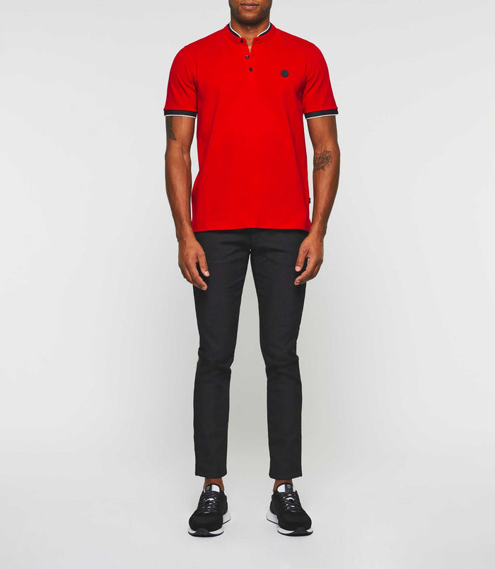 izac Polo manches courtes rouge "Gael"