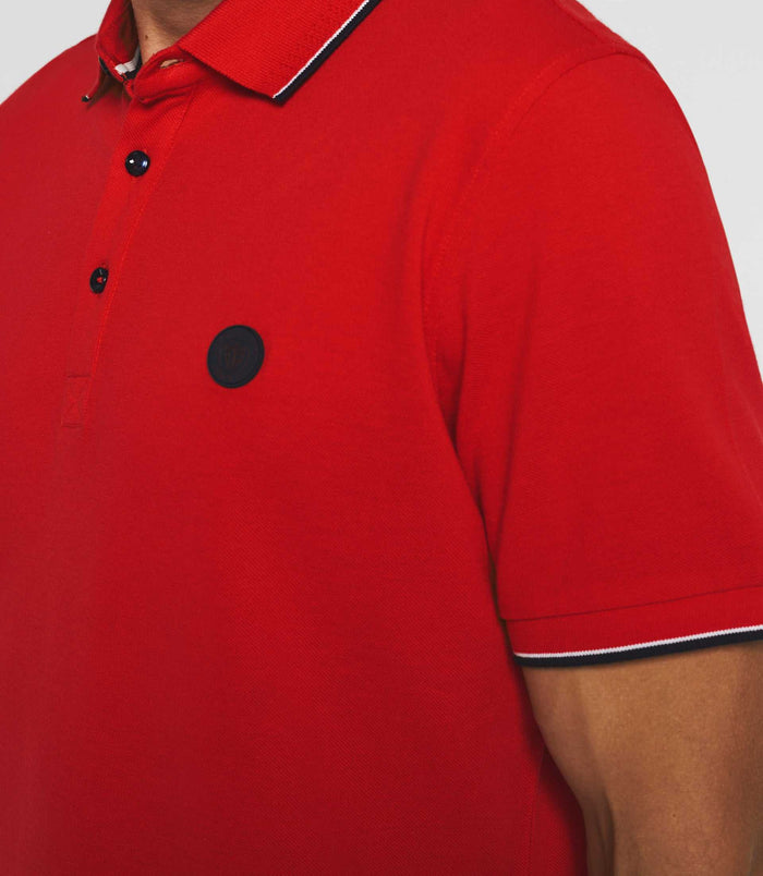 Izac Polo Manches Courtes Rouge "Gilles"