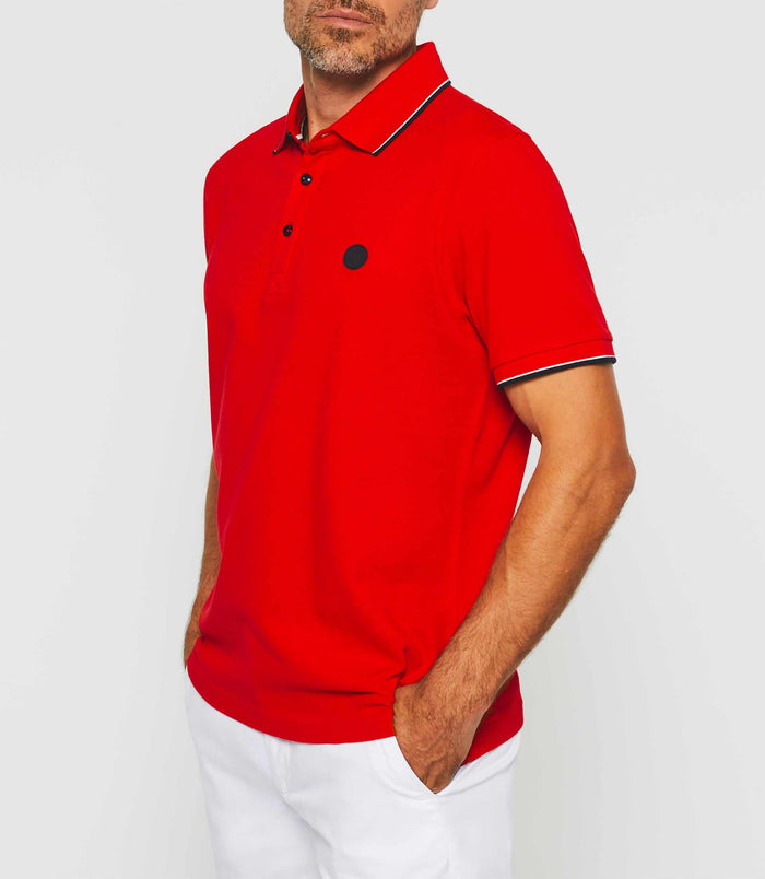 Izac Polo Manches Courtes Rouge "Gilles"