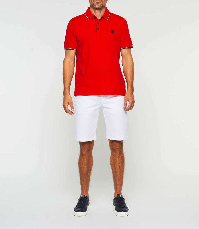izac Polo manches courtes rouge "Gilles"