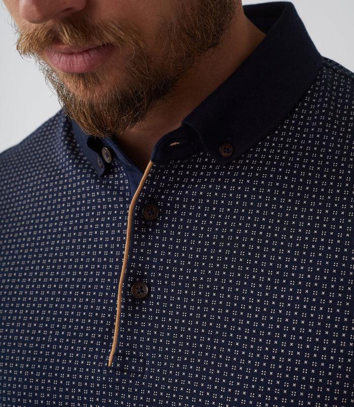 Izac Polo Manches Longues Marine "Daniel"