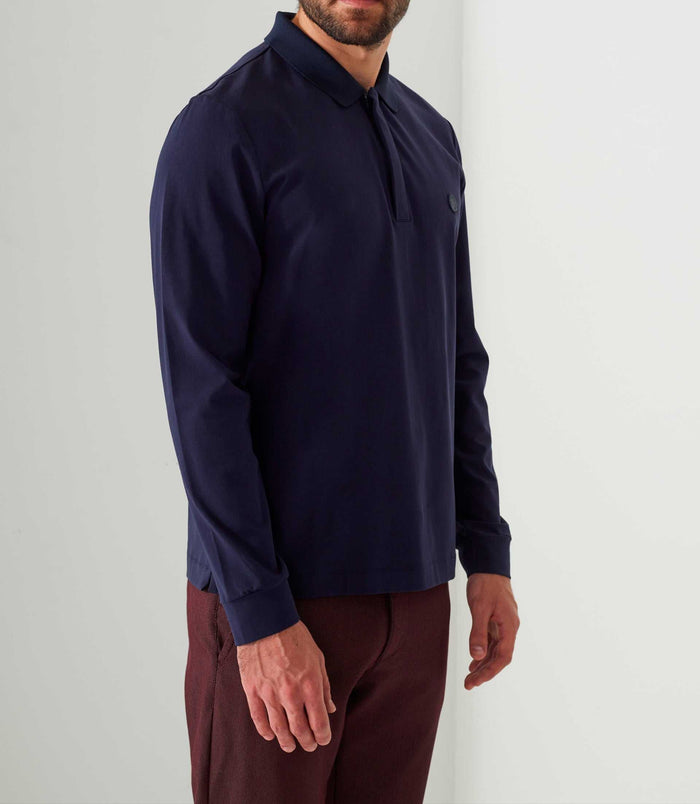 Izac Polo Manches Longues Marine "Dexter"