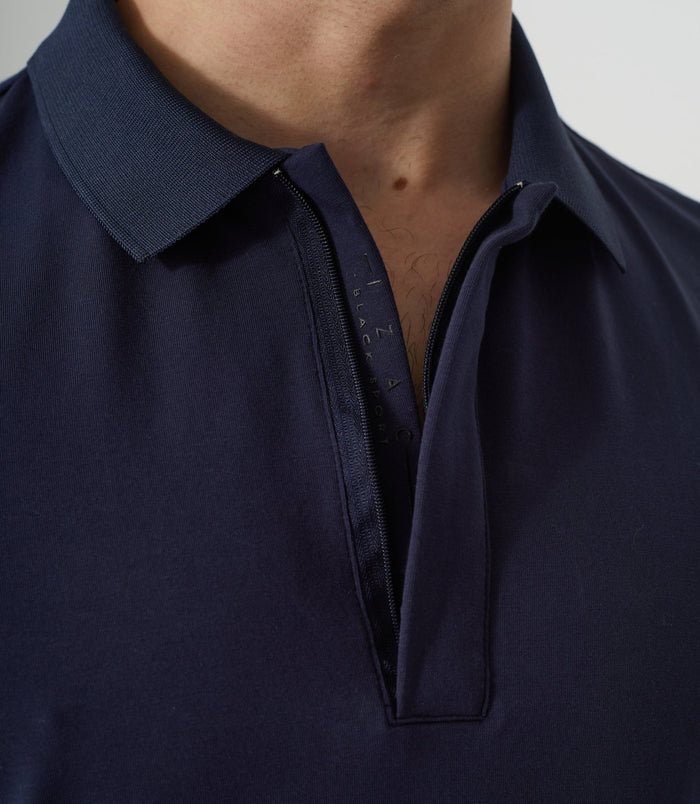 Izac Polo Manches Longues Marine "Dexter"