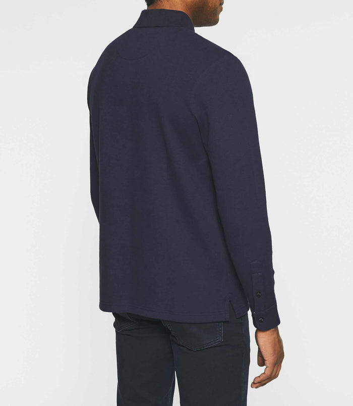 Izac Polo Manches Longues Marine NADAL