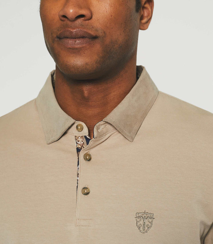 Izac Polo Manches Longues Mastic NARA