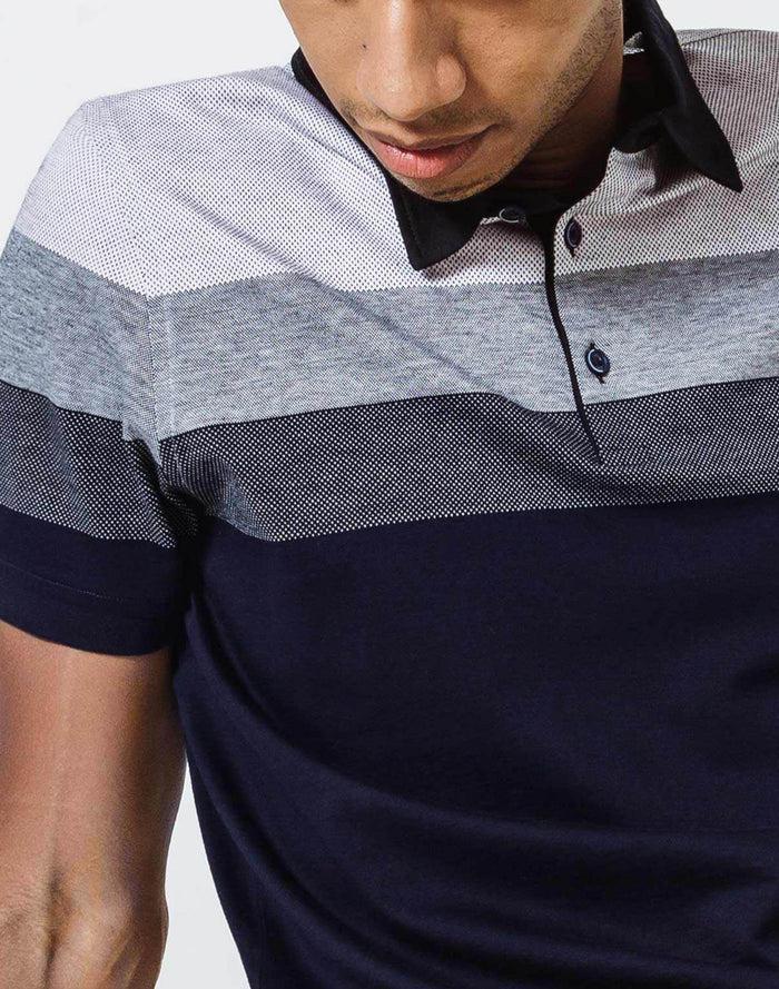 Izac Polo Marine Dégradé