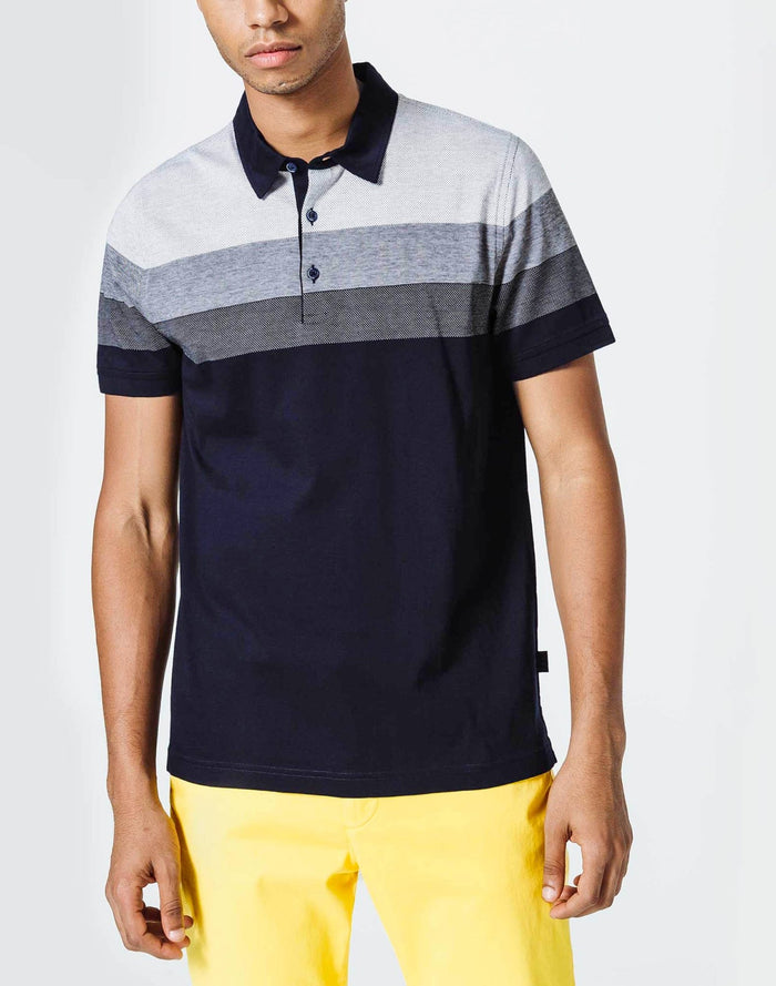 izac Polo Marine Dégradé