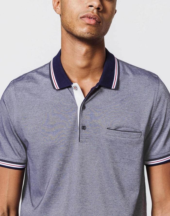 Izac Polo Marine Rayures
