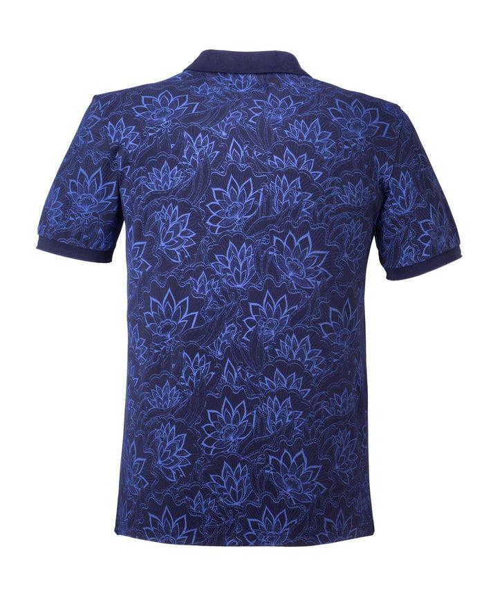 Izac Polo Motif Fleur De Lotus