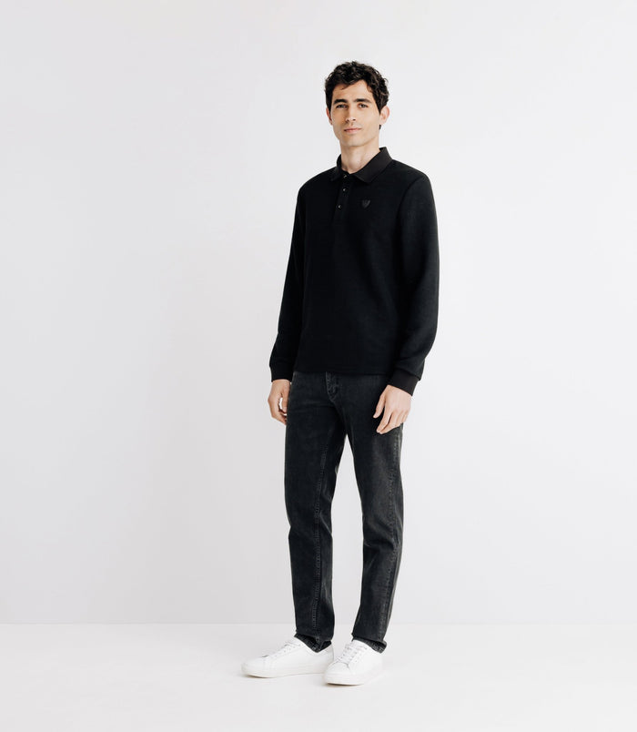 izac Polo nid d'abeille noir