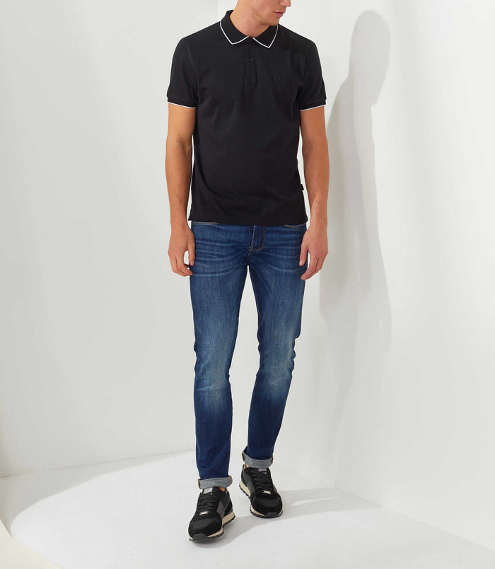 izac Polo noir "Martine"
