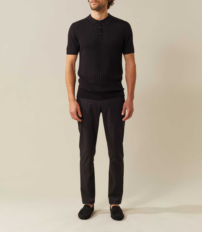 izac Polo noir "Melodie"