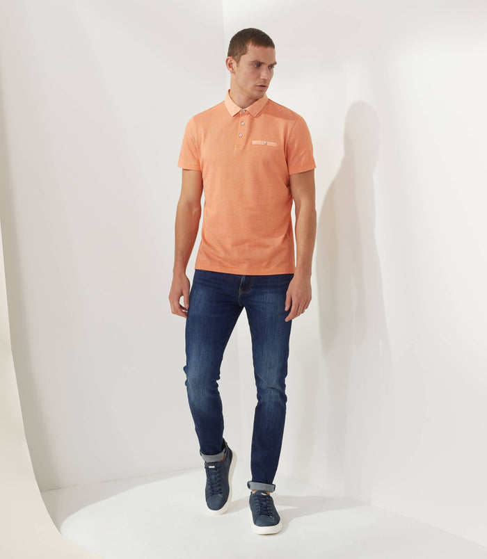 Izac Polo Orange "Micron"