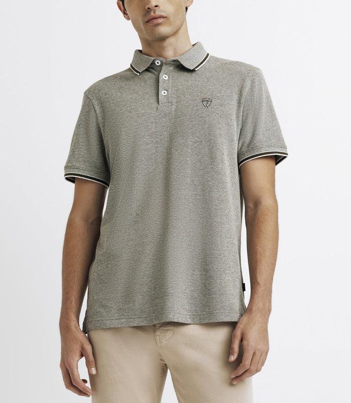 Izac Polo Piqué Avec Broderie Kaki