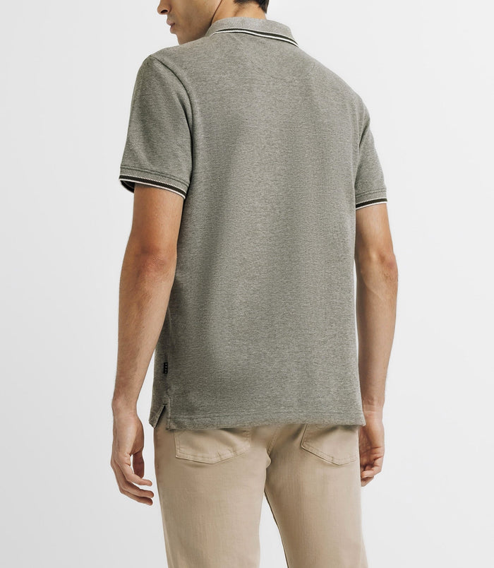 Izac Polo Piqué Avec Broderie Kaki