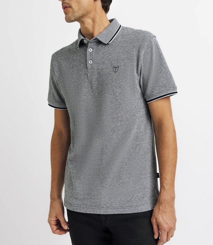 Izac Polo Piqué Avec Broderie Marine