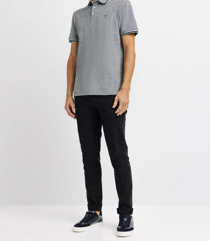 izac Polo piqué avec broderie marine