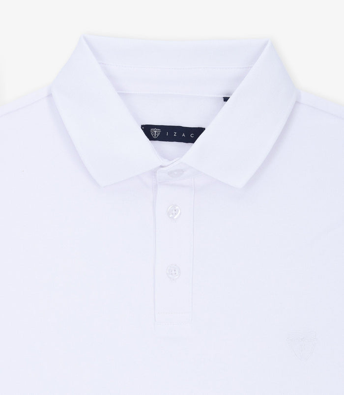 Izac Polo Piqué Blanc