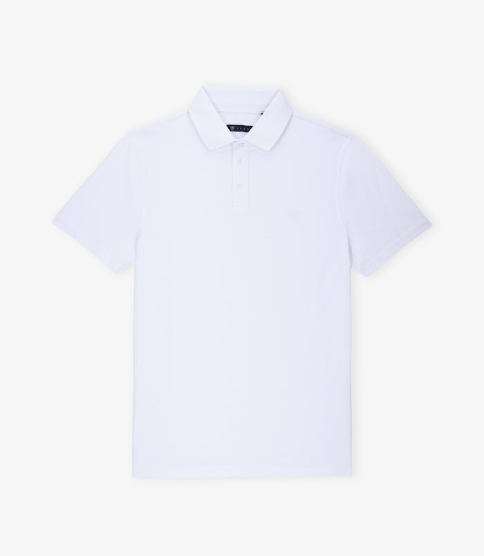 izac Polo piqué blanc