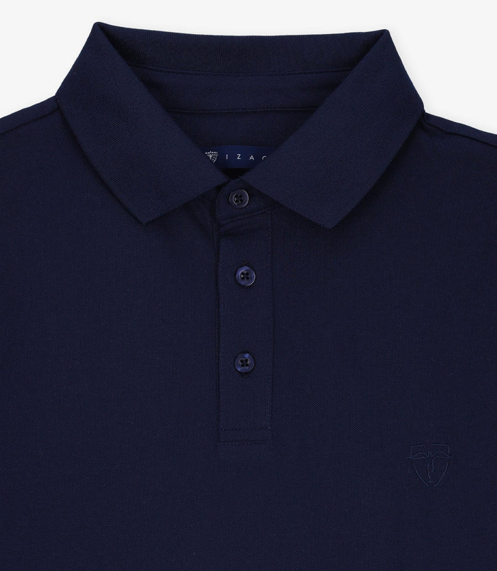 Izac Polo Piqué Marine