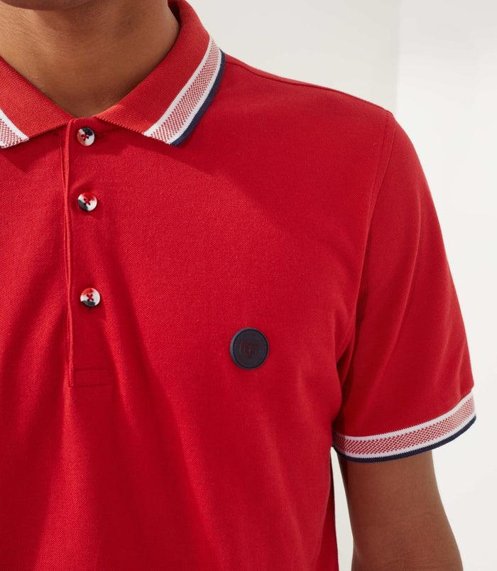 Izac Polo Rouge "Macro"