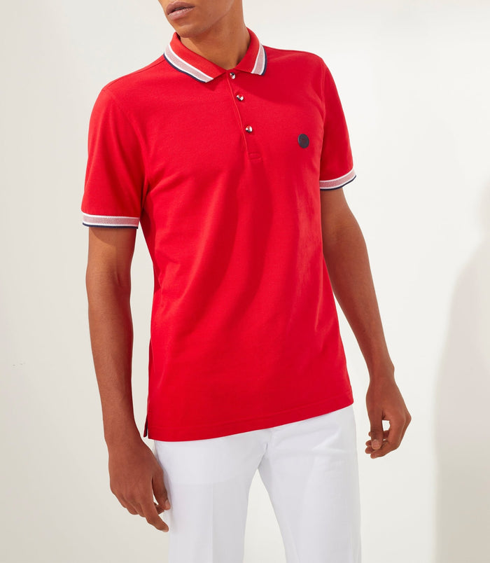 Izac Polo Rouge "Macro"