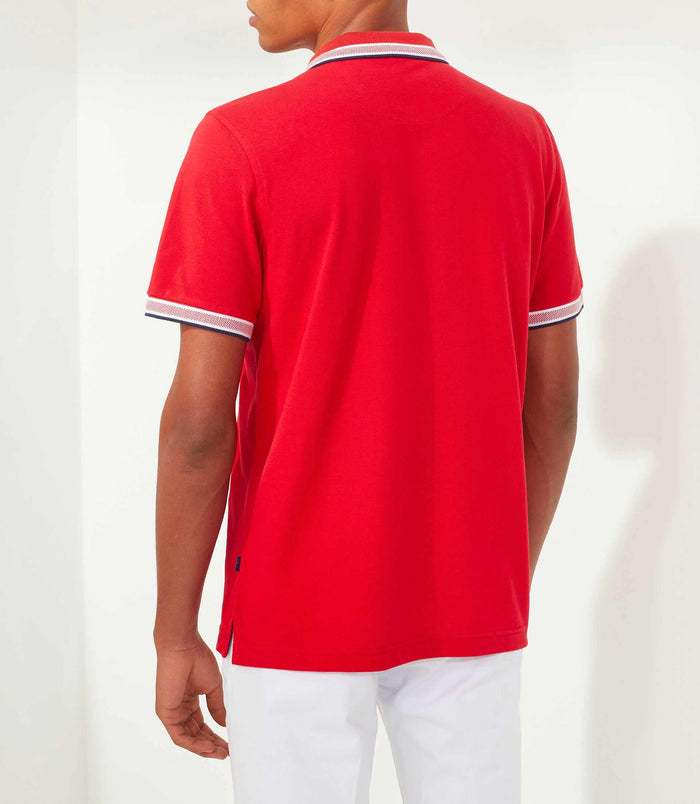 Izac Polo Rouge "Macro"
