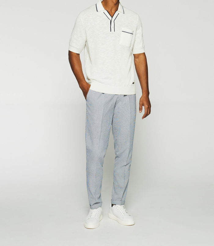 izac Polo uni avec poche écru GASTON
