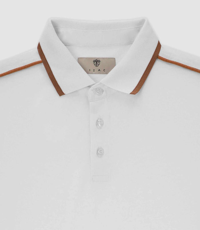 Izac Polo Uni Blanc