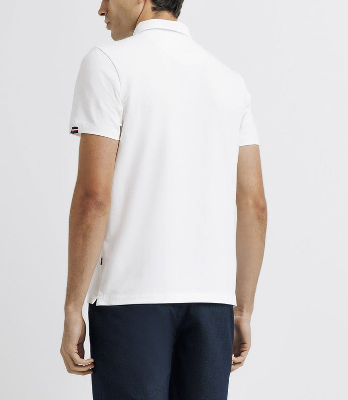 Izac Polo Uni Blanc Manches Courtes GREGORY