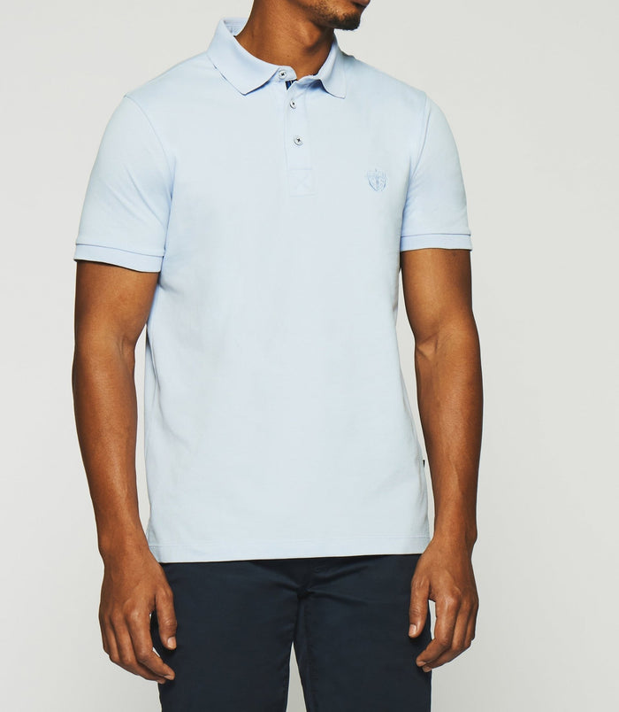 Izac Polo Uni Bleu Ciel GREGOR