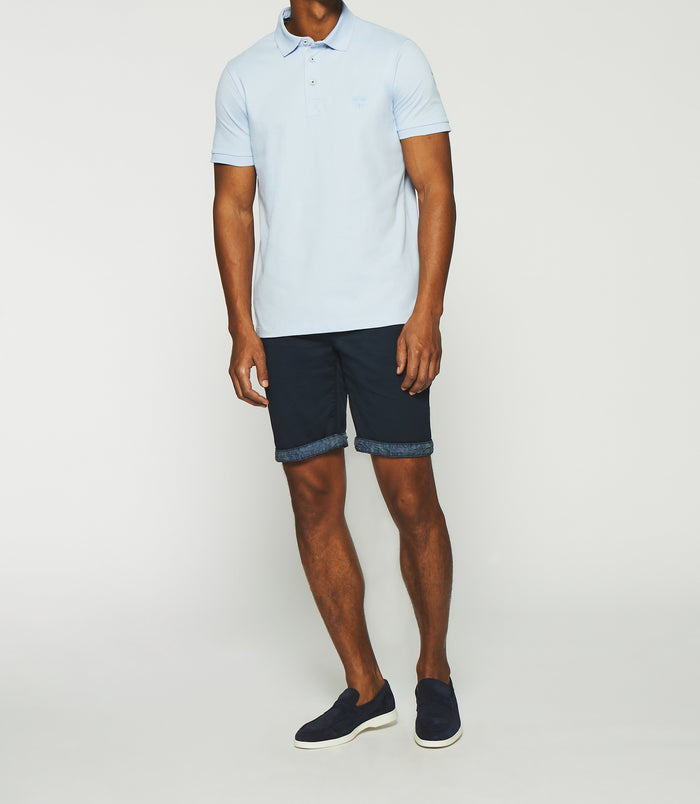 izac Polo uni bleu ciel GREGOR