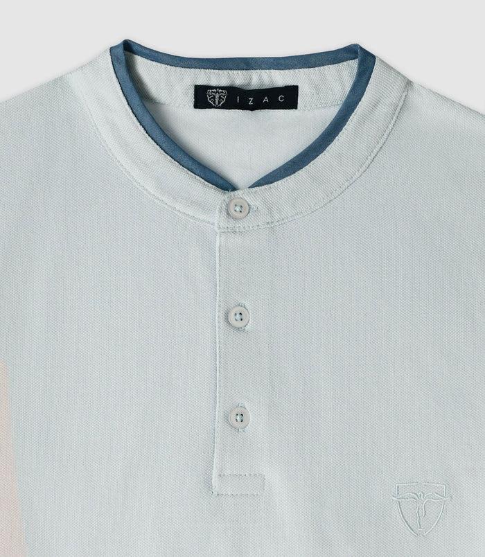 Izac Polo Uni Ciel