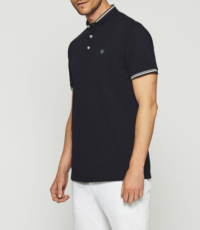 izac Polo uni col mao marine GAEL