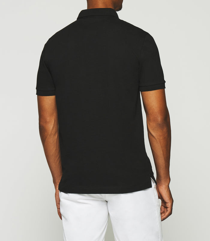 Izac Polo Uni Manches Courtes Noir GREGOR