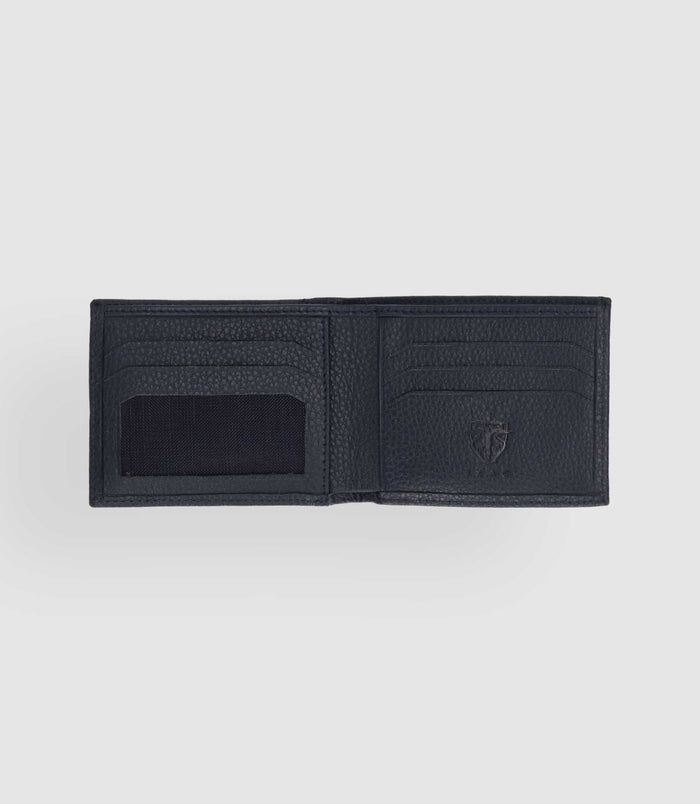 Izac Portefeuille En Cuir Grainé Marine WATT