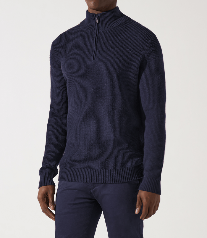 Izac Pull Col Camionneur Marine