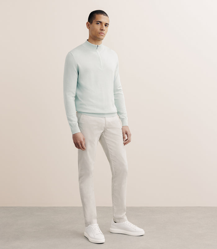 Izac Pull Col Montant Camionneur Vert