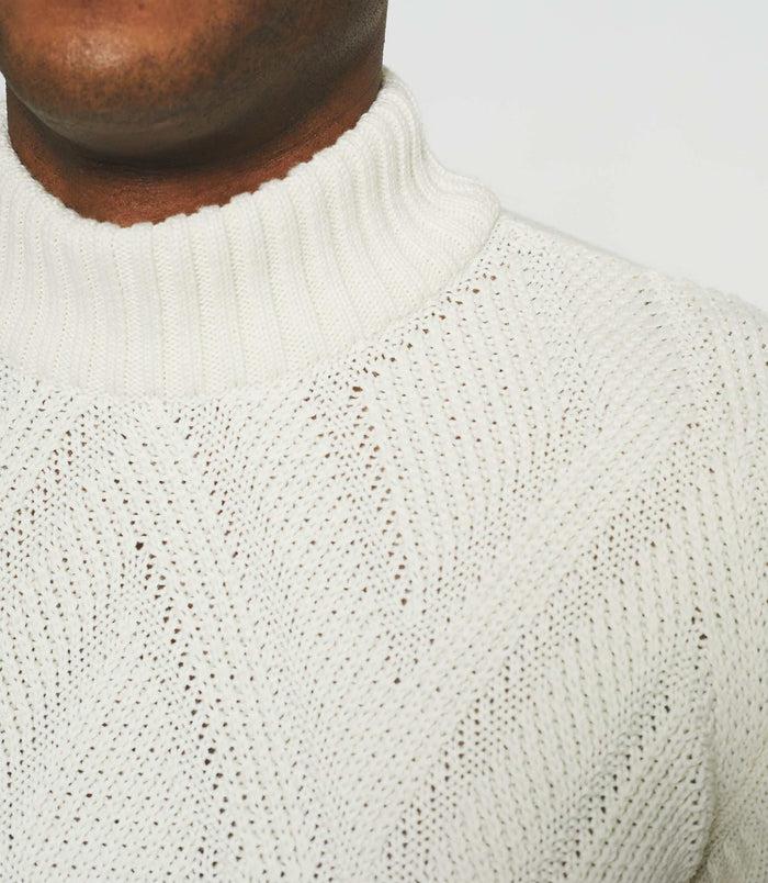 Izac Pull Col Montant écru BELLINO