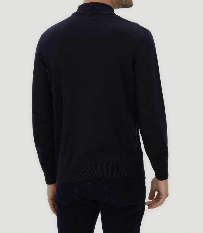 Izac Pull Col Montant Marine "Lorentin"