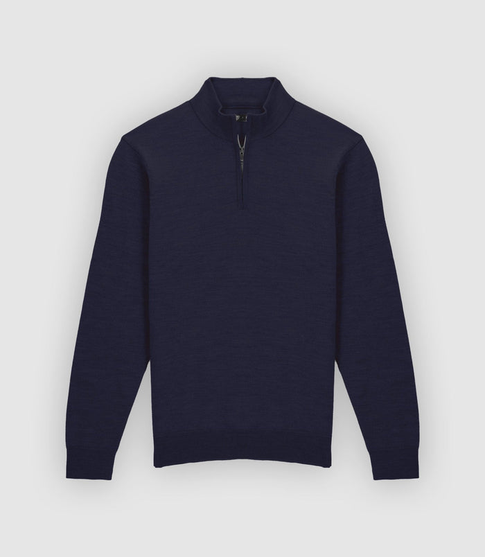 izac Pull col montant marine