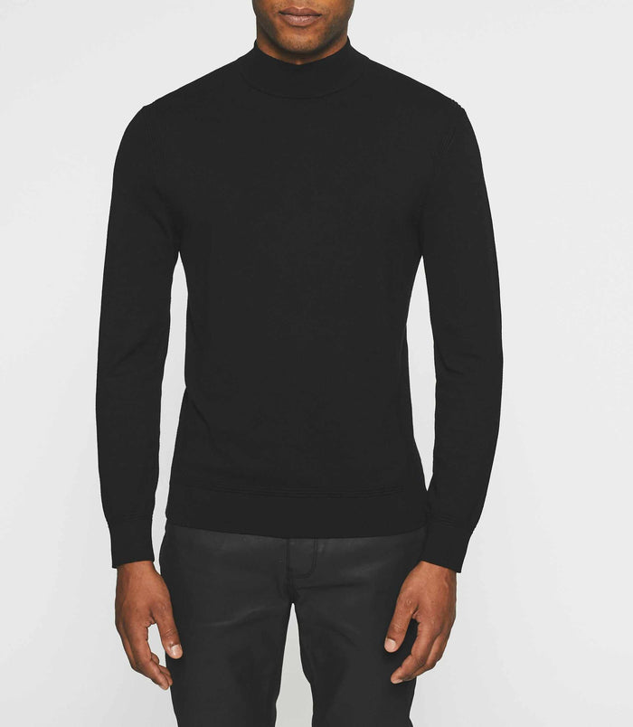 Izac Pull Col Montant Noir BYRON